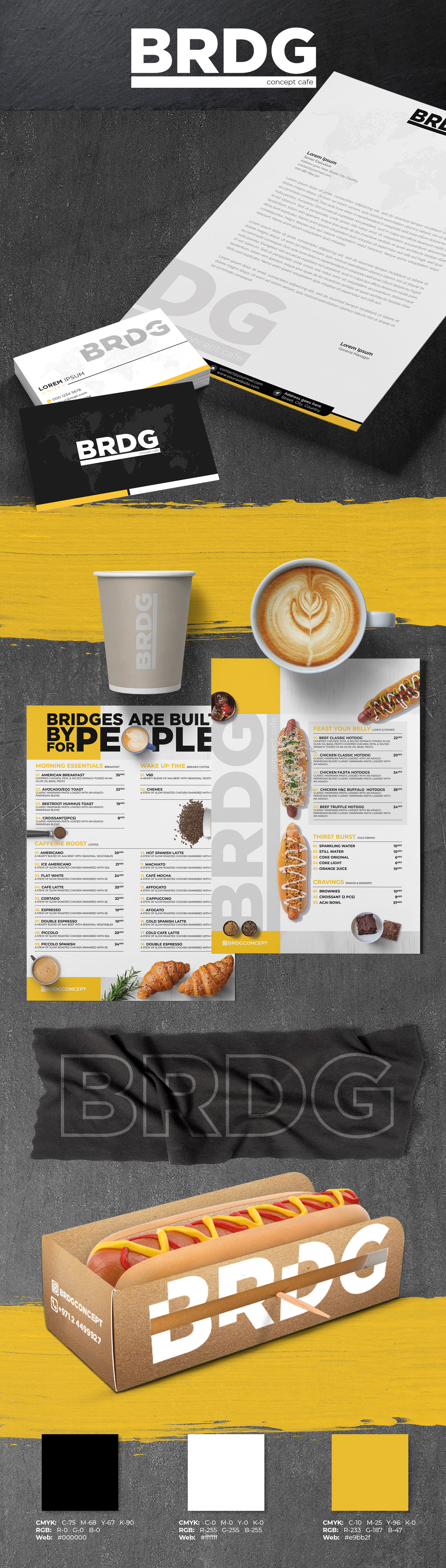 coffee shop menu design in dubai uae